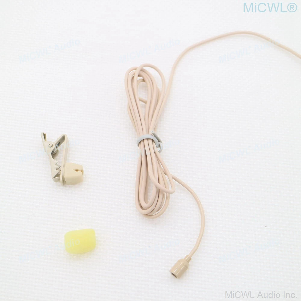 MiCWL Lapel Lavalier Clip Recording Microphone for Sennheiser Shure TA4F AKG
