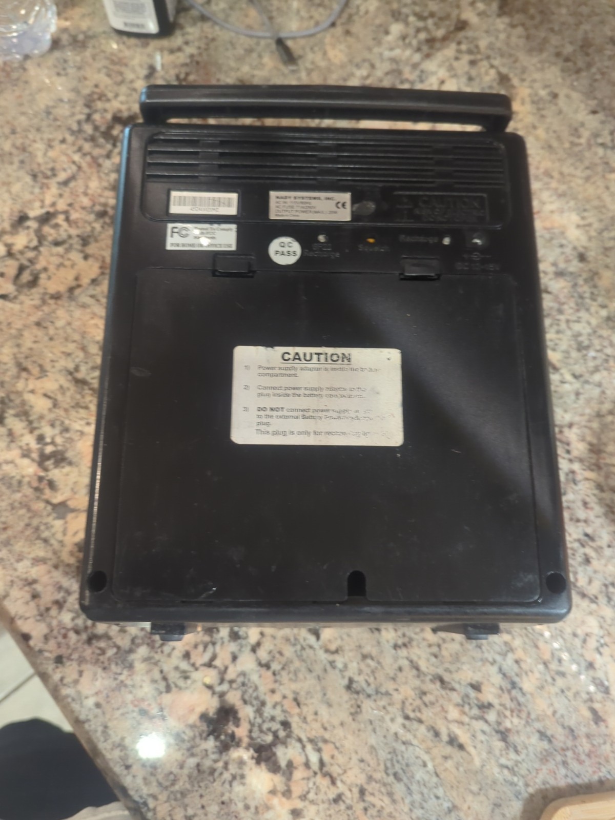 Nady WA-120 Ultra Portable Wireless PA Amp Amplifier Tested No Mic , No Attenna