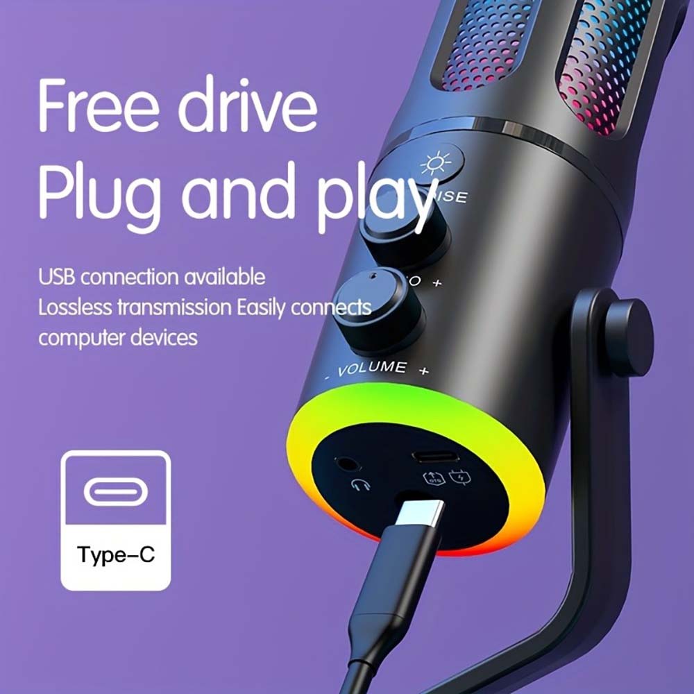 Powerful Noise – reducing Crisp Desktop Streaming Mic Suitable for Home Studios