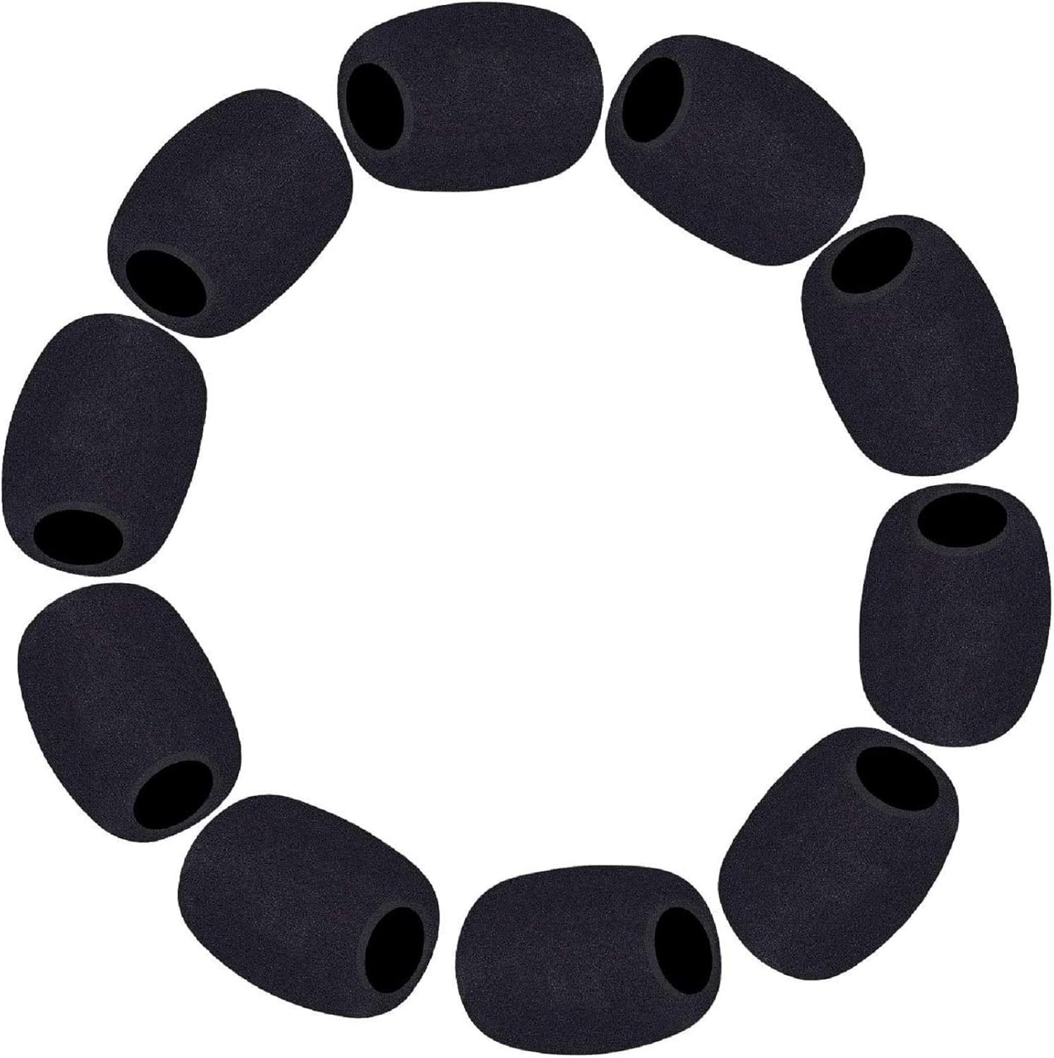 10 Pack Lapel Microphone Windscreens – Noise Reduction Foams & Hygiene