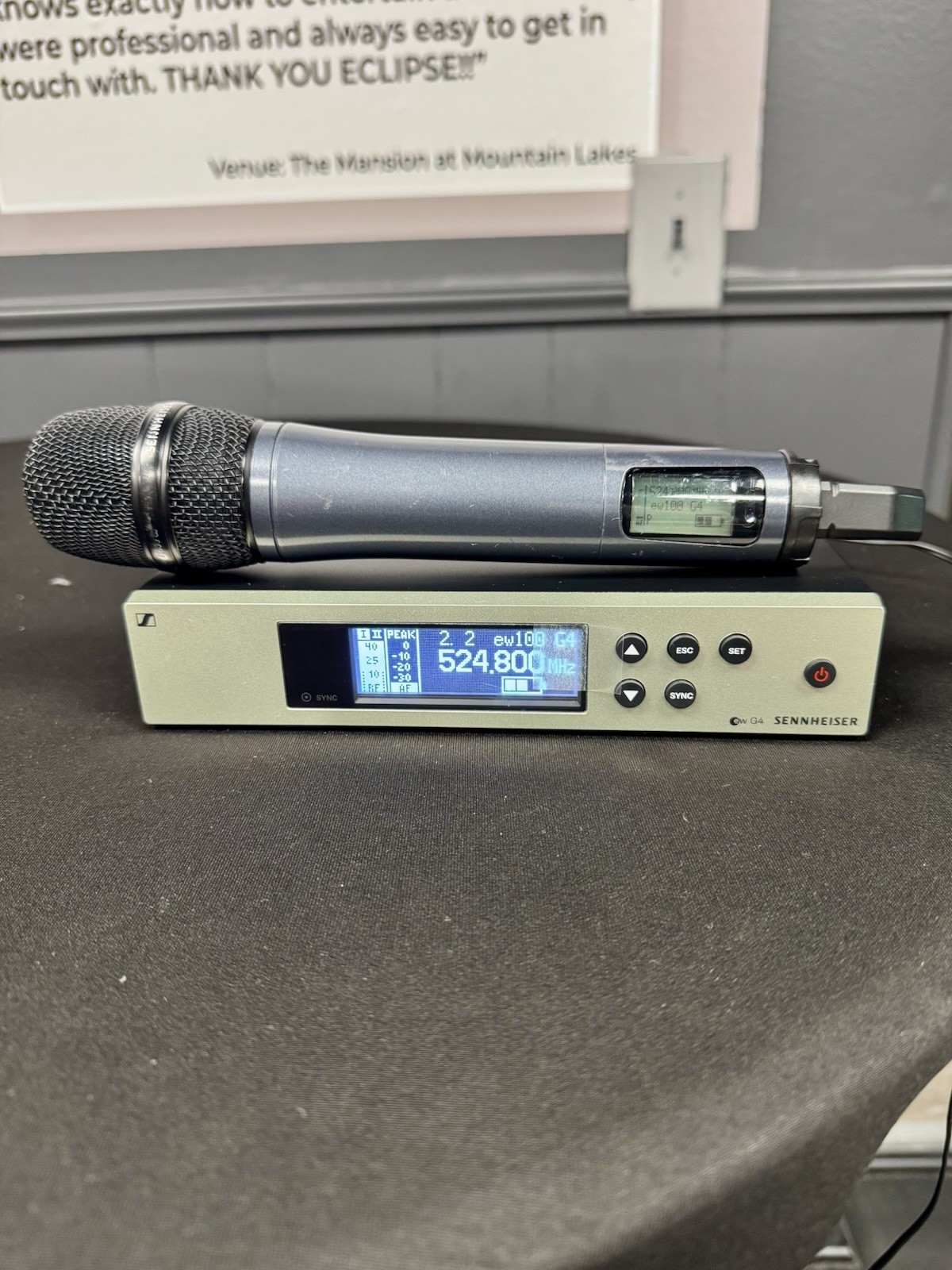 Sennheiser EW 100 G4-835-S Wireless Handheld Microphone System – A