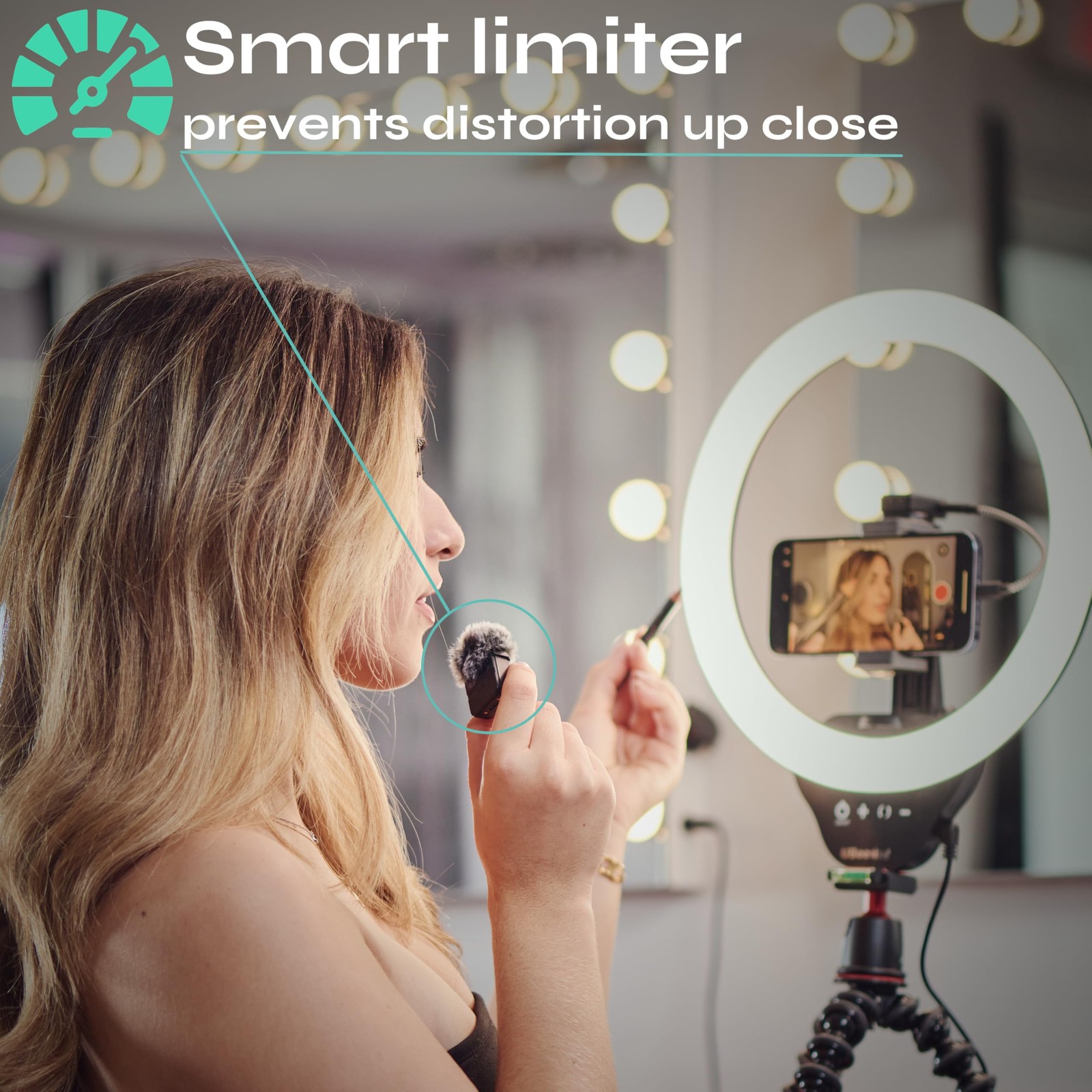 Creatormic Voice-enhancing Mini Wireless Lavalier Microphones for Iphone, And…