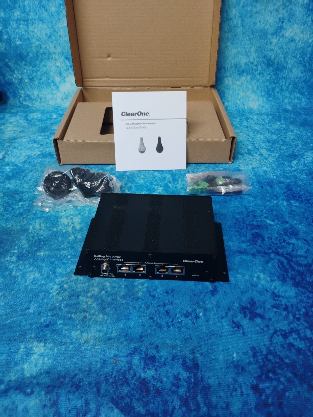 ClearOne Ceiling Microphone Array Analog-X, 1 Array (3 Channels), Bundle, White