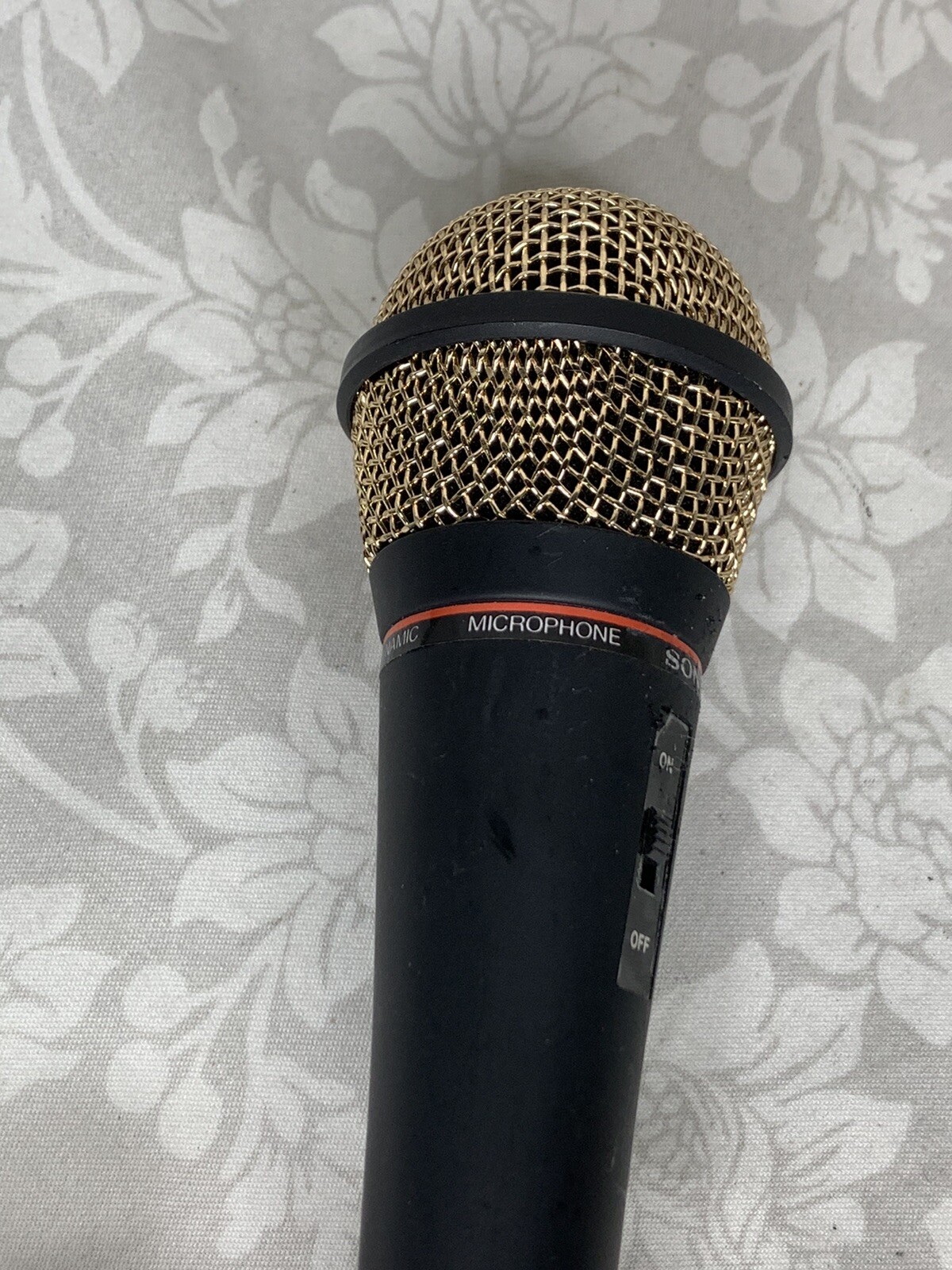 Sony F-VJ3322 Gold Impedance 600 Dynamic Vocal Wired Microphone Black (G3)