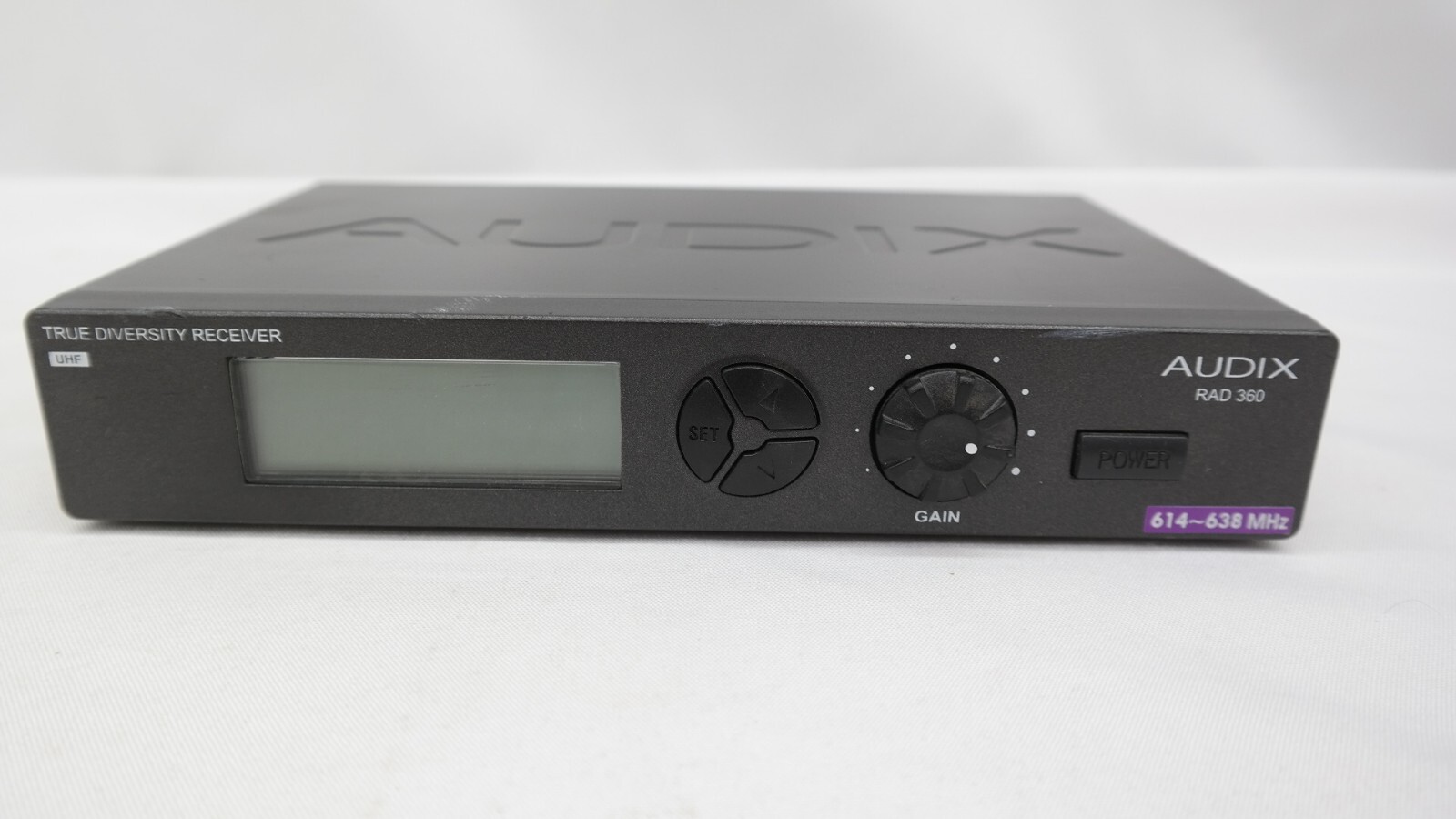 Audix RAD 360 UHF True Diversity Receiver 614-638 MHz NO POWER SUPPLY JH