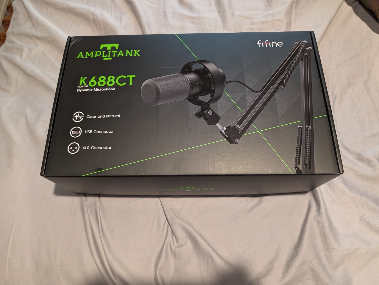 Amplitank K688CT FIFINE Studio Podcast Recording Microphone
