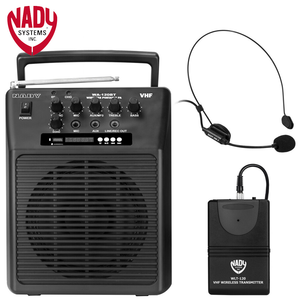 Nady WA-120BT HM3 Wireless Portable Compact P.A Full Range Speaker System