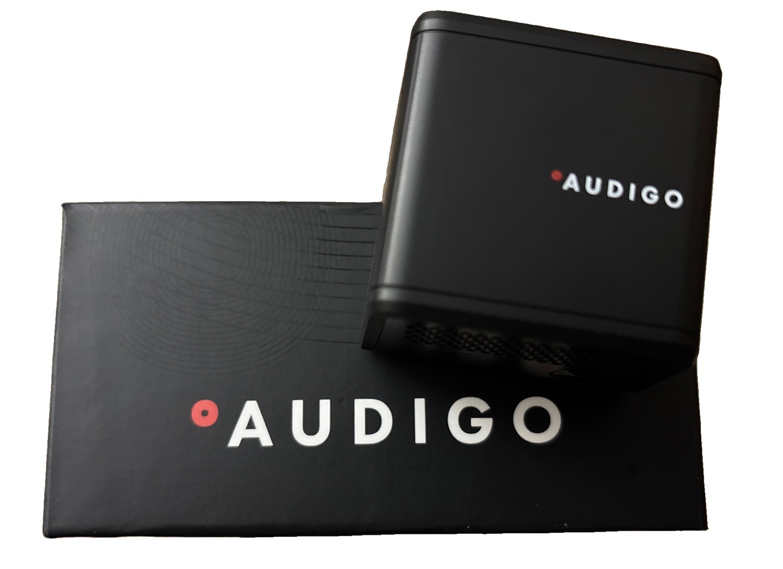 Audigo Wireless Microphone Compact Black for Content Creation—Home Recording Mic