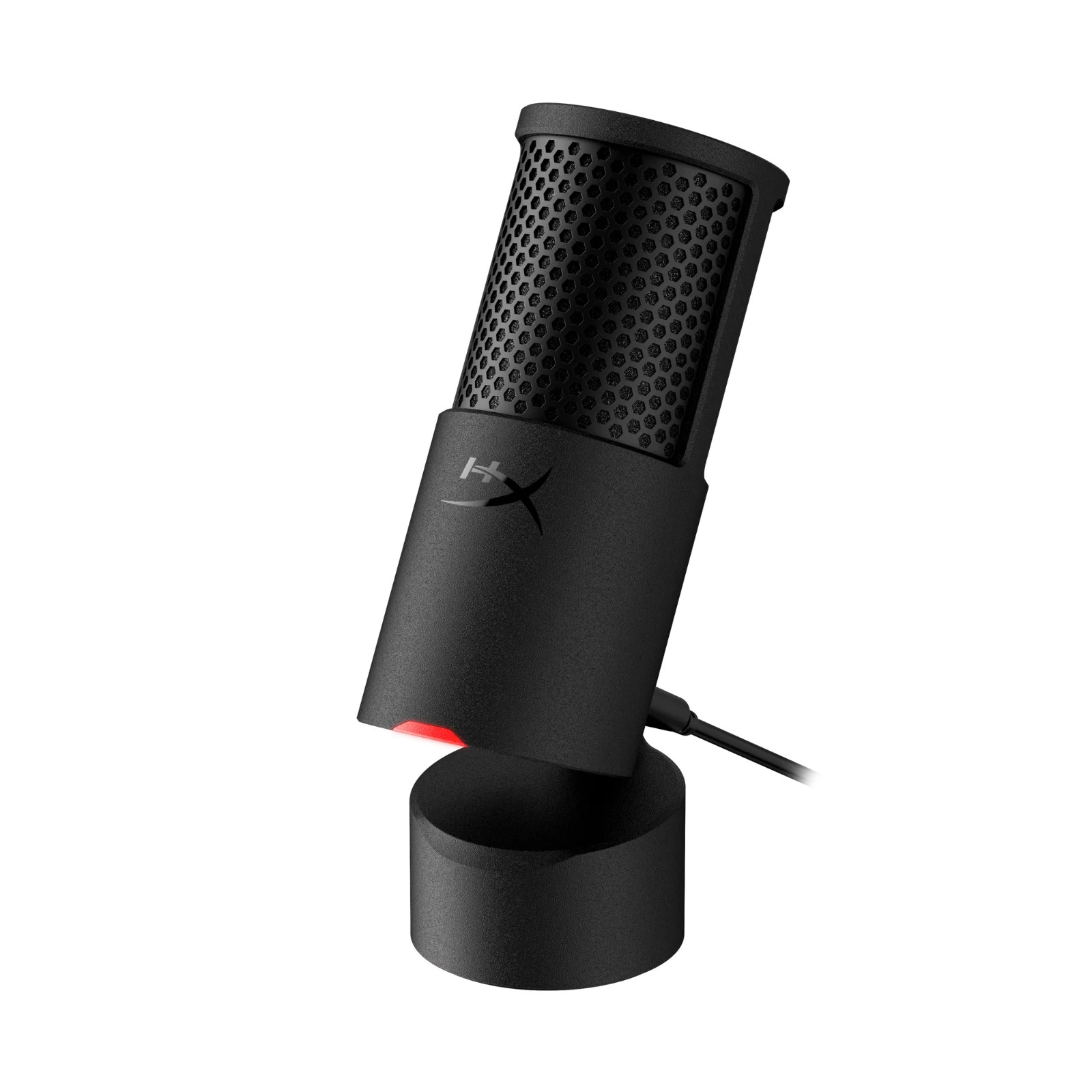HyperX SoloCast 2 Gaming USB Condenser Mic PC, USB-C to USB-A Tiltable 24 Bit/96