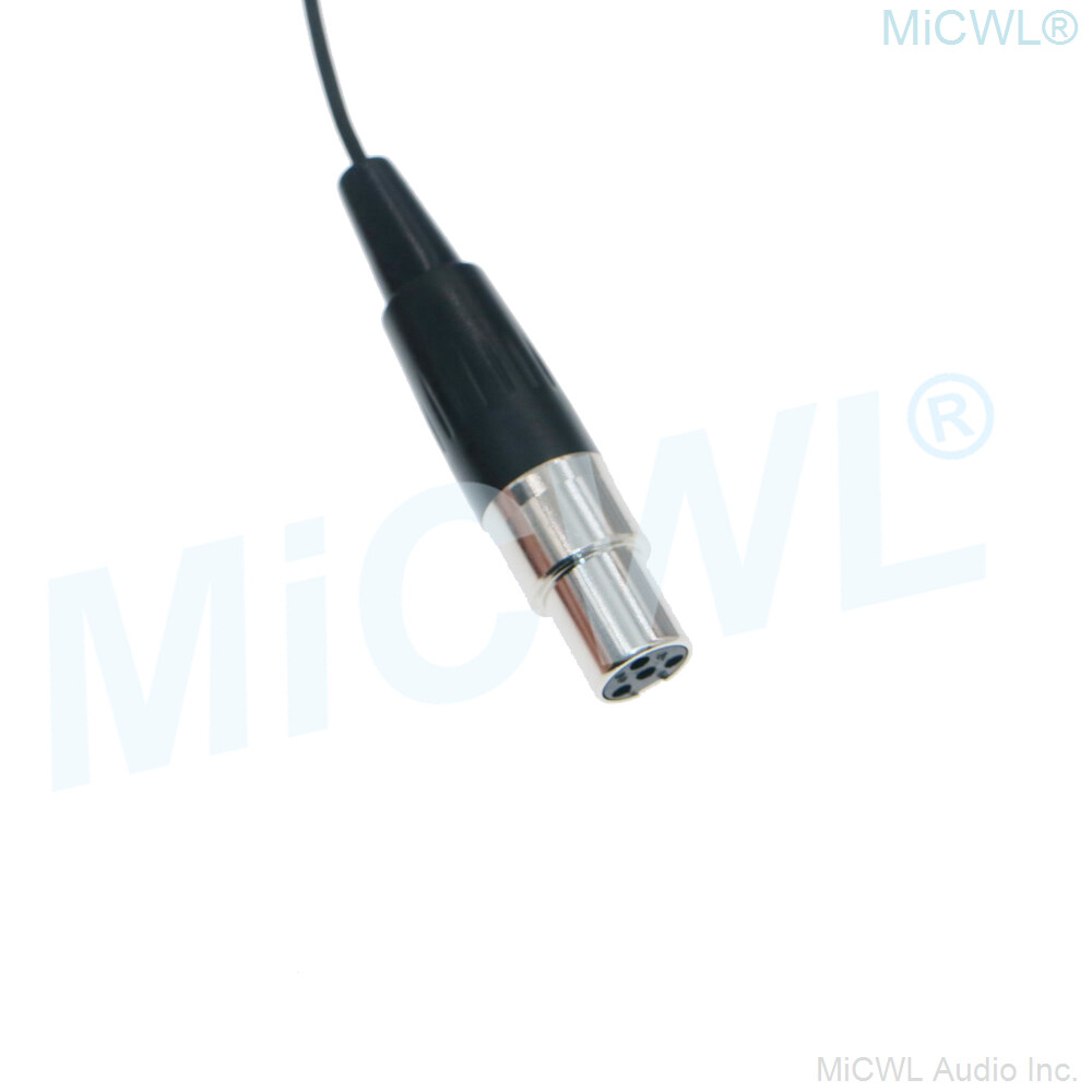 Micro mini Lavalier/Lapel Microphone for Shure Wireless TA4F 4Pin Black Beige