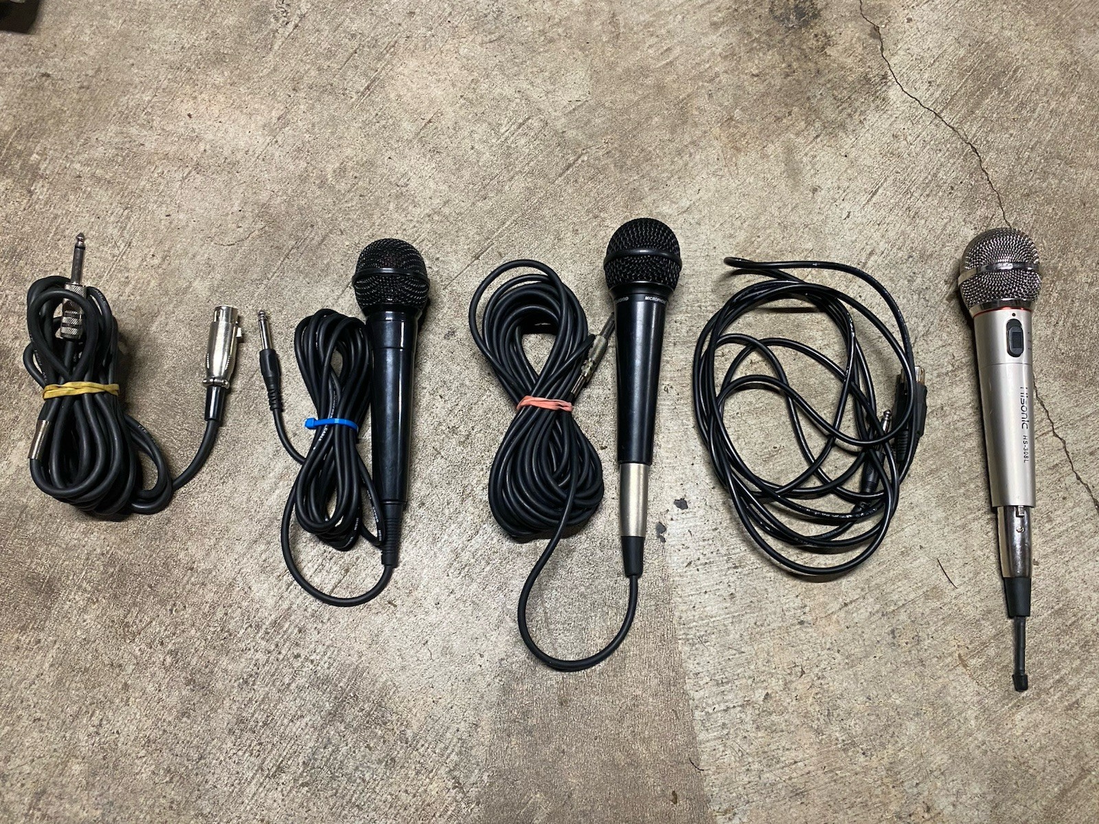 Behringer Hisonic HS-308L Wired Handheld Microphones Cardioid On/Off Switch Lot