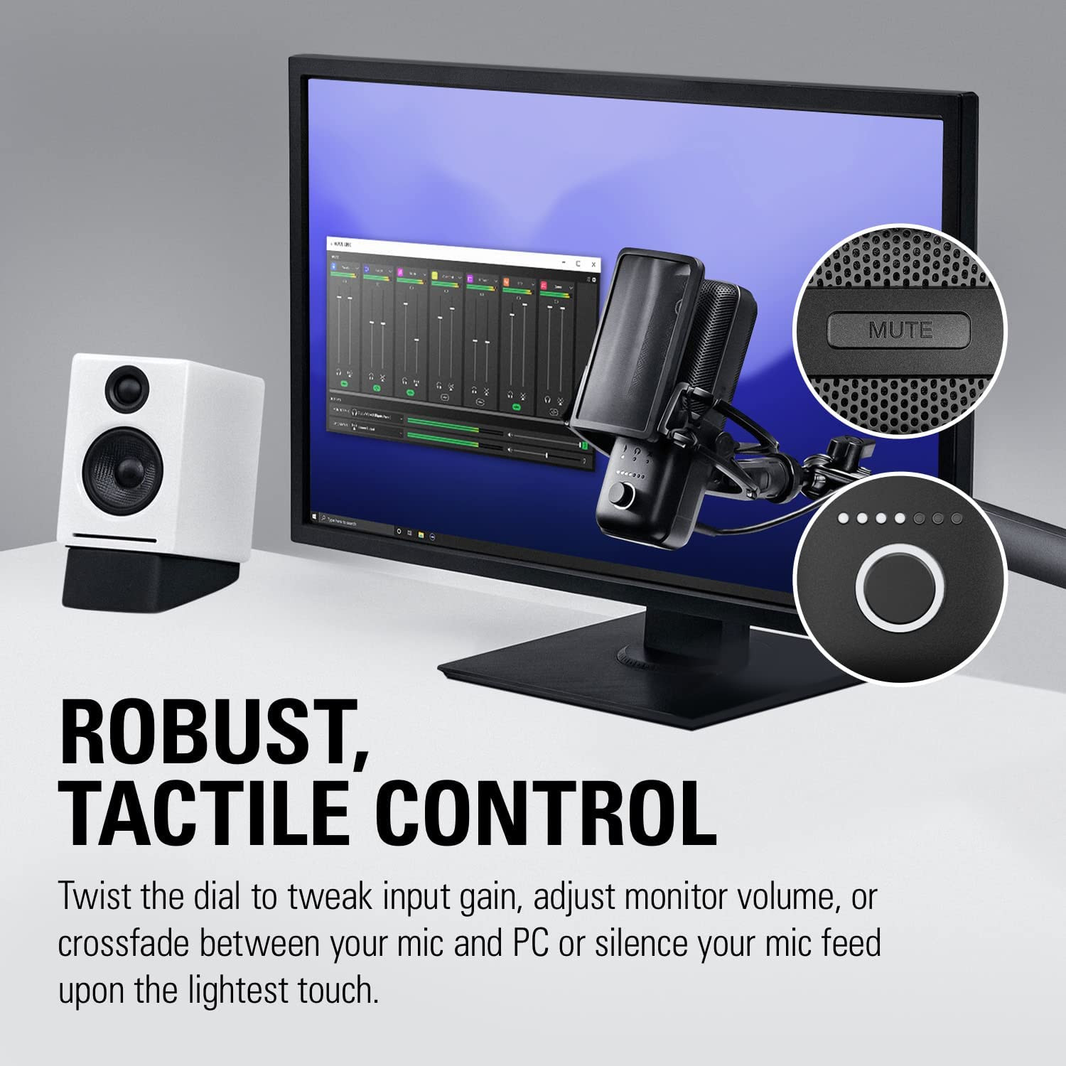 Wave:3 – Premium Studio Quality USB Condenser Microphone for Streaming, Podcast,