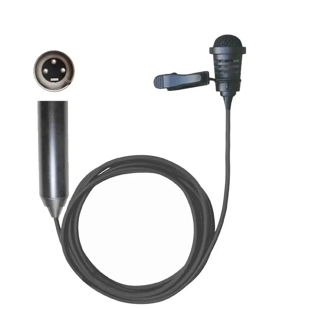 XLR Phantom 48V Lavalier Cardioid Microphone for Sound Mixer Mixing Console