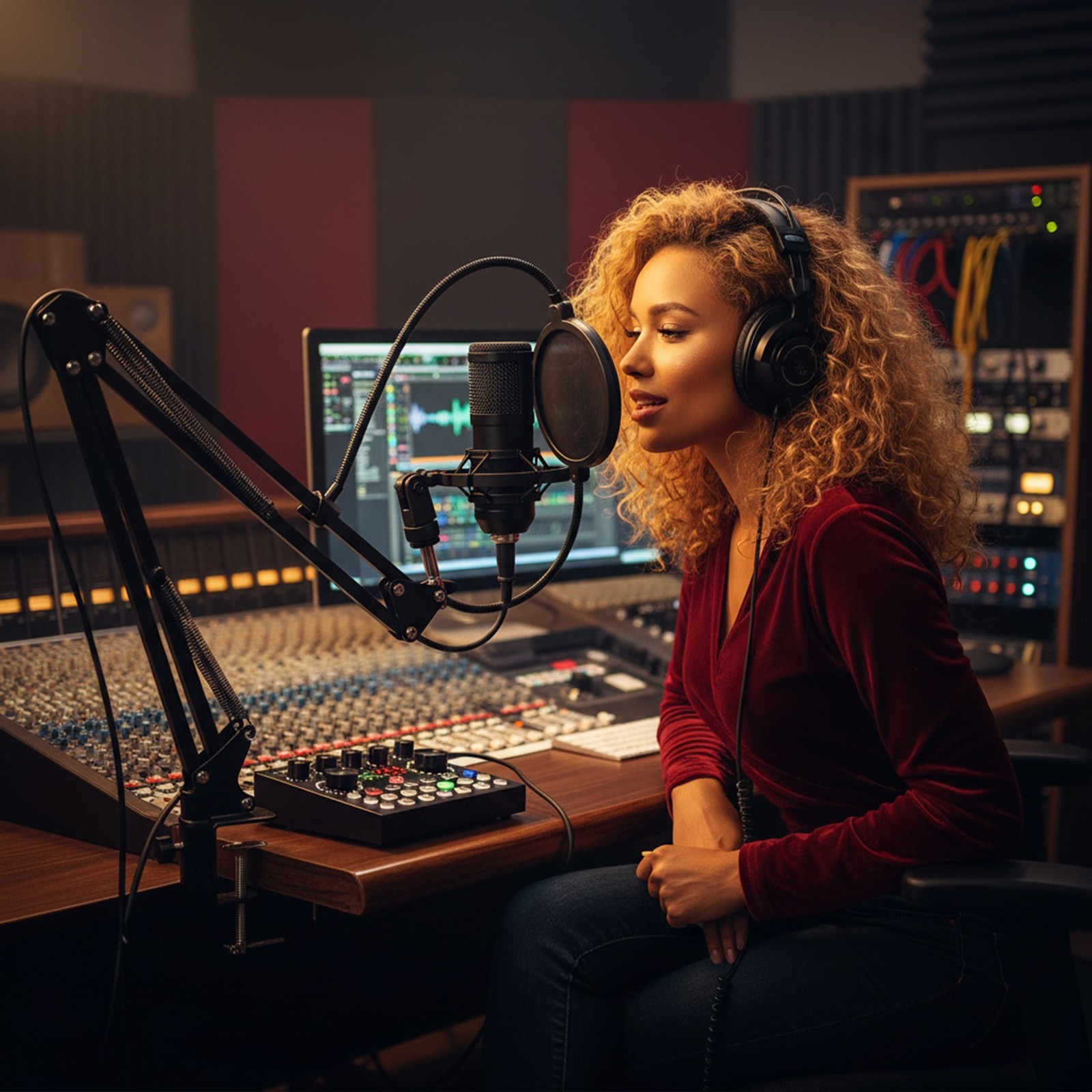 Podcast Equipment Bundle Home Studio Recording Kit Music Mixer Headphones BM-800