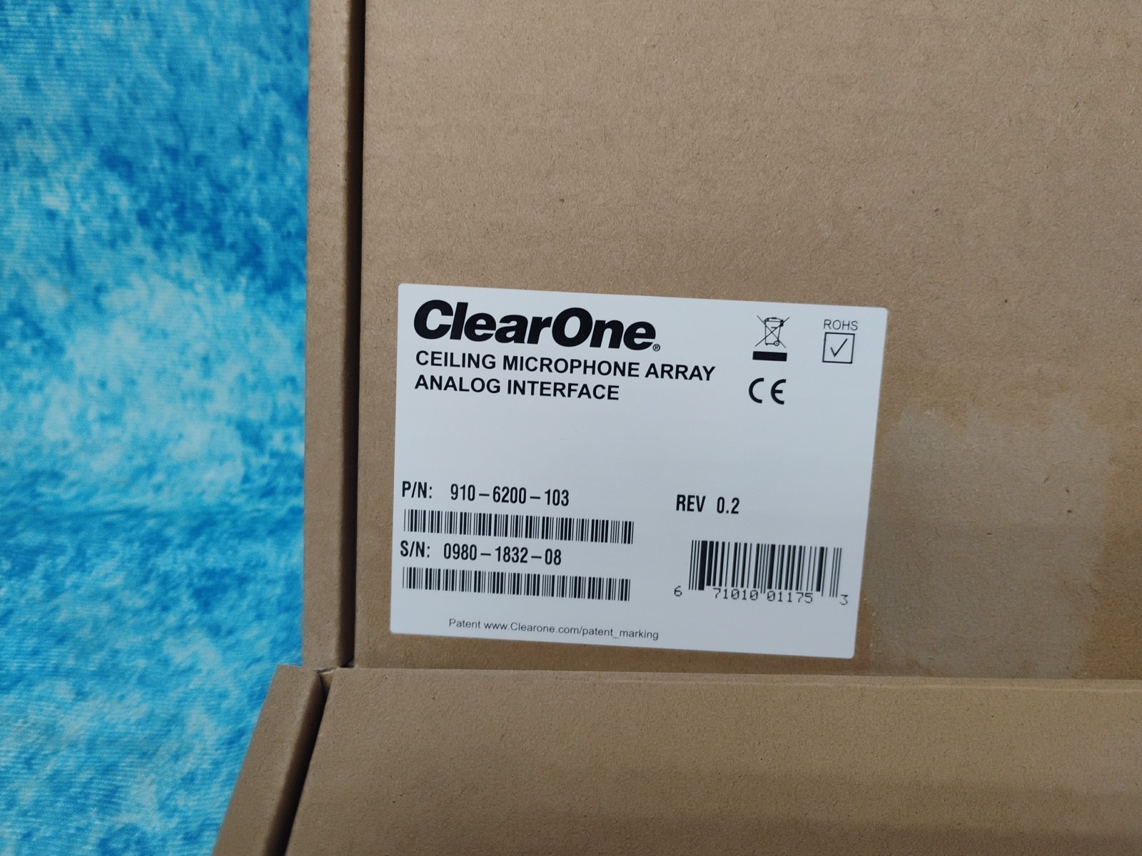 ClearOne Ceiling Microphone Array Analog-X, 1 Array (3 Channels), Bundle, White