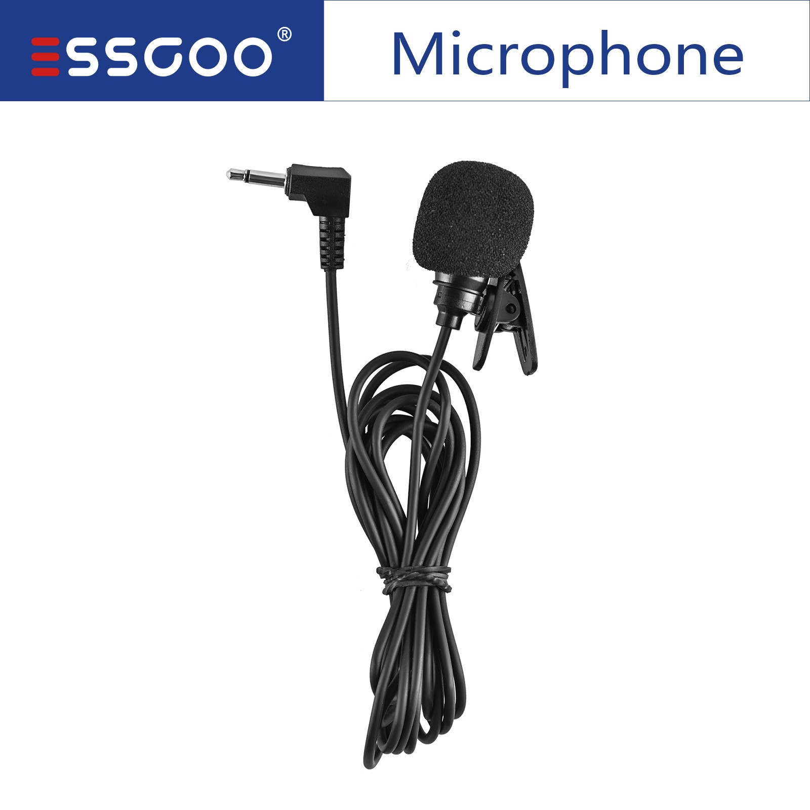 ESSGOO Microphone Car Stereo Bluetooth Enabled Audio DVD External Mic GPS 3.5mm