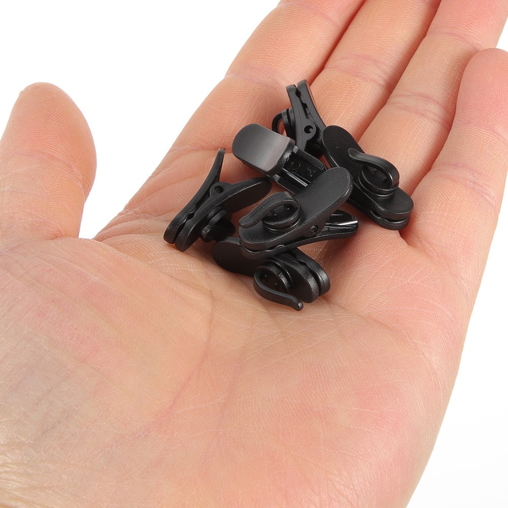 20 Pcs Lapel Collar Clamps Replacement Mic Clip Microphone Holder