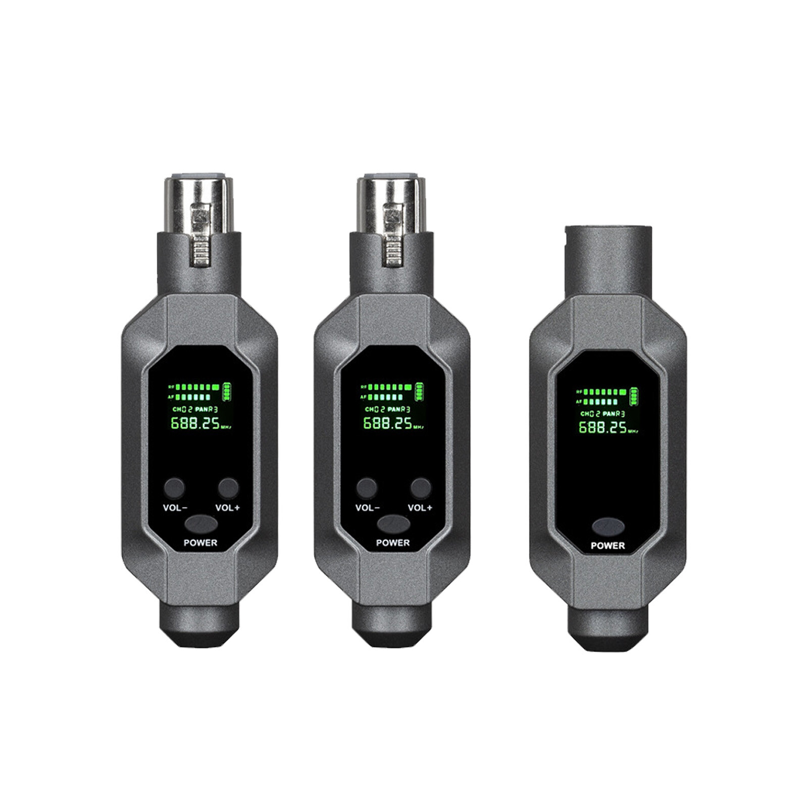 Wired to Wireless Microphone System Converter Transmitter Receiver Rechargeable