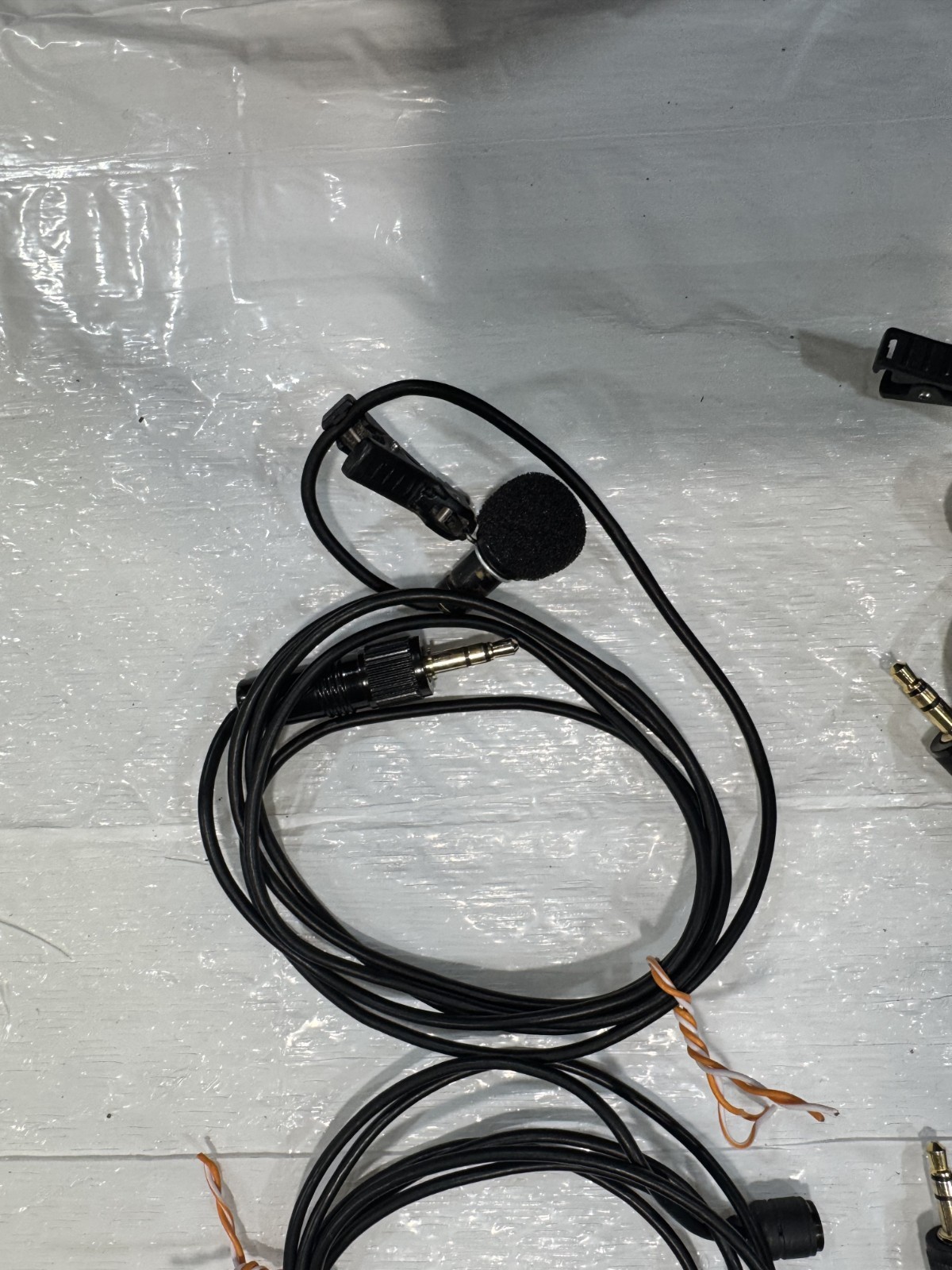 Lot of 5 Sony ECM44BMP Condenser Lavalier Microphone