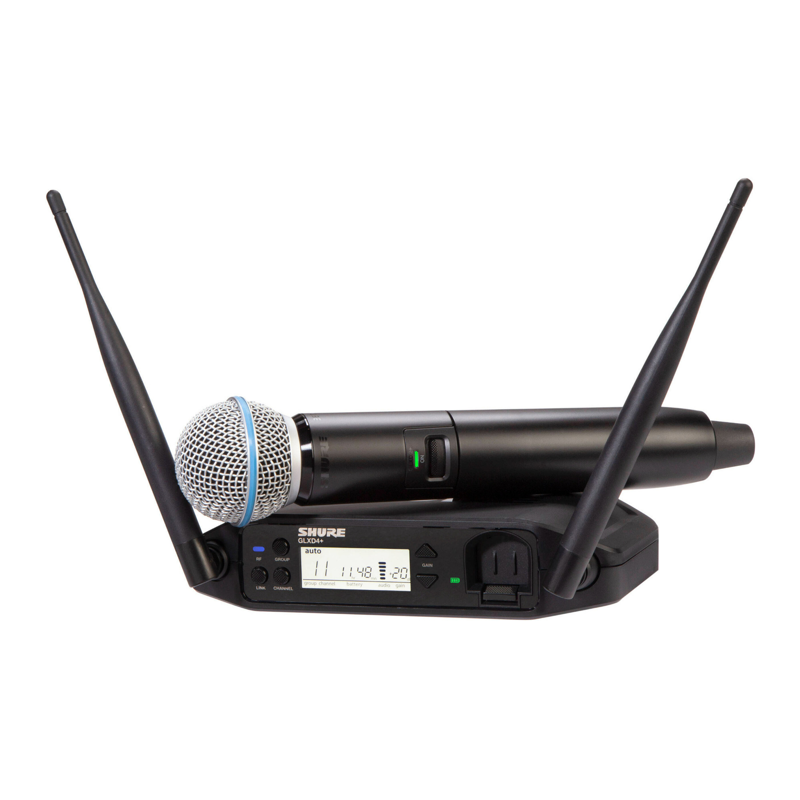 Shure GLXD24-B58-Z3 Frequency Band Digital Wireless Handheld System Black