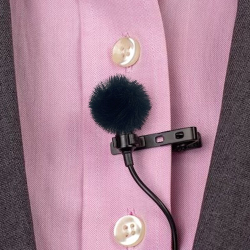 Lavalier Microphone Furry Windscreen Furs Windshield Wind Muff for MIC