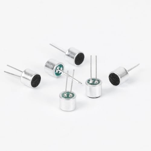 30Pcs 6050 Electret Microphone Pickup – 6mm x 5mm Condenser Mic Inserts for PCB