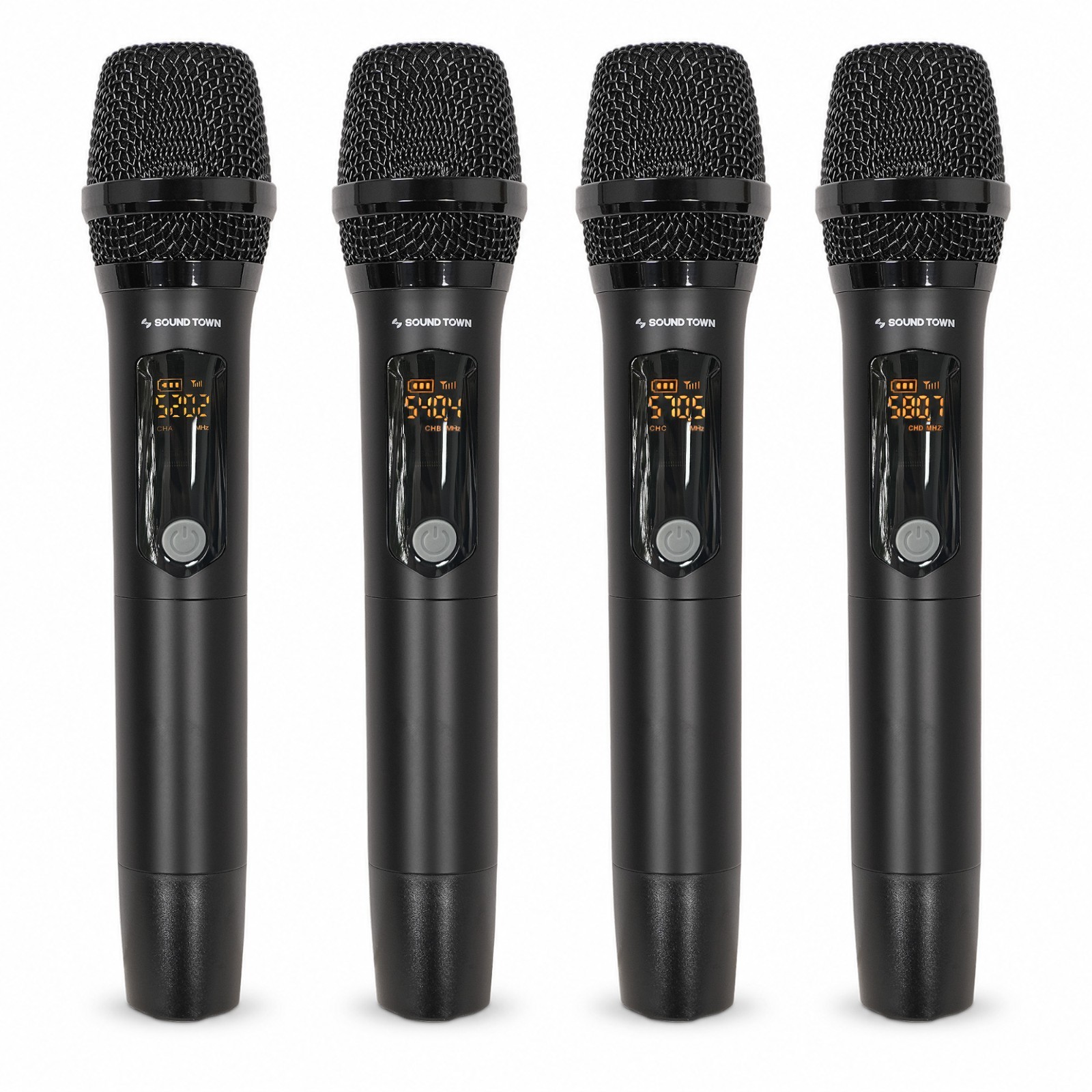 Sound Town Wireless Mic Karaoke Mixer System with 4 Wireless Mic (SWM15-4MAX)