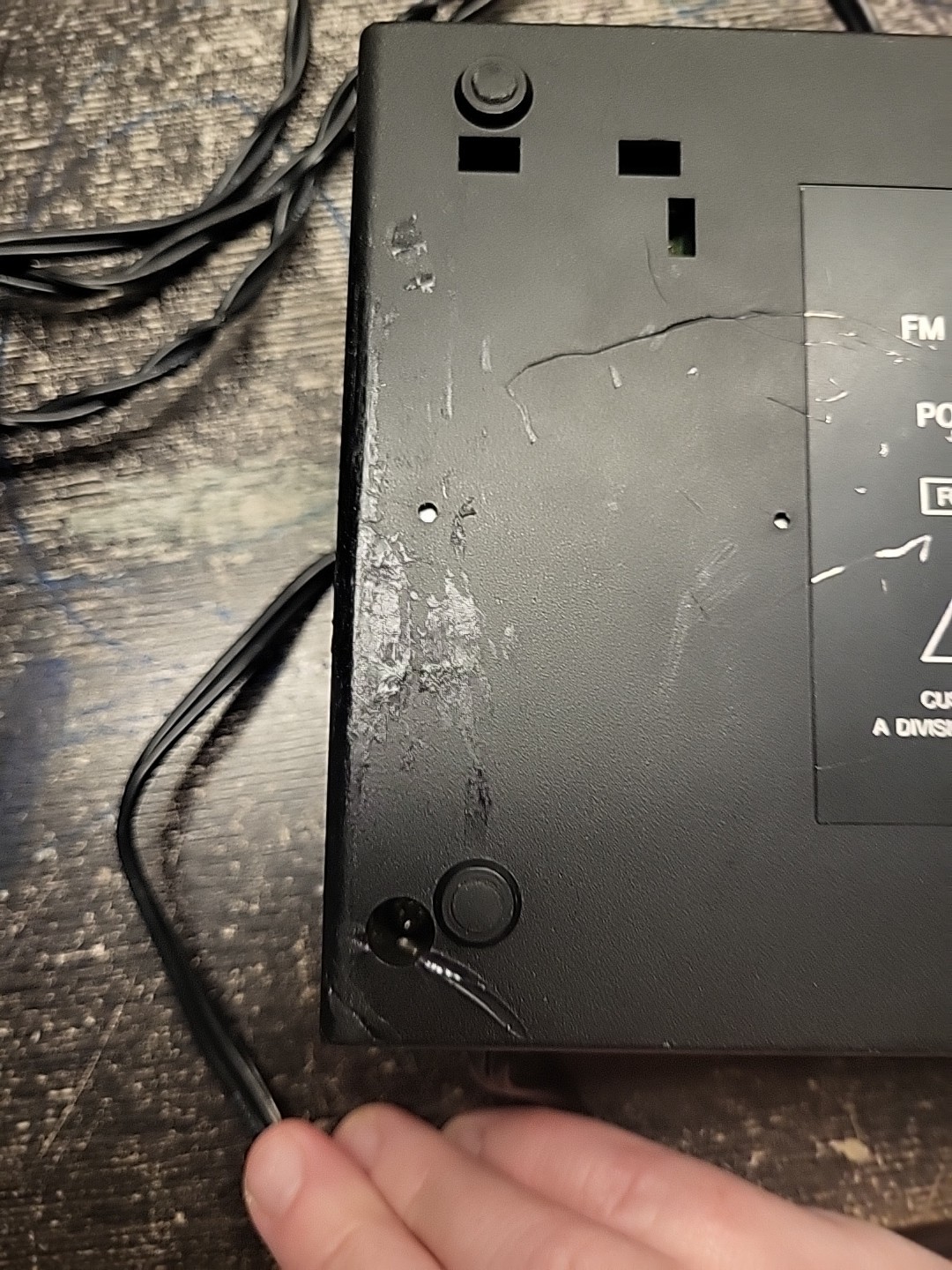 Realistic Fm Wireless Microphone System Model 32-1221a 49.890mhz Black