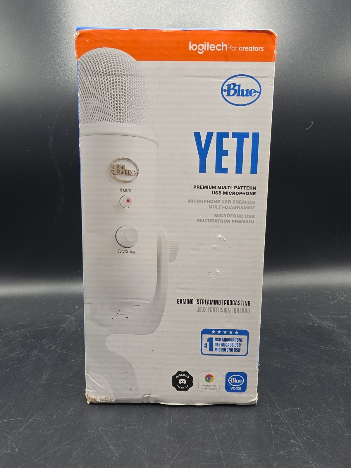Logitech Blue YETI USB Streaming, Gaming, Podcast White – D4b