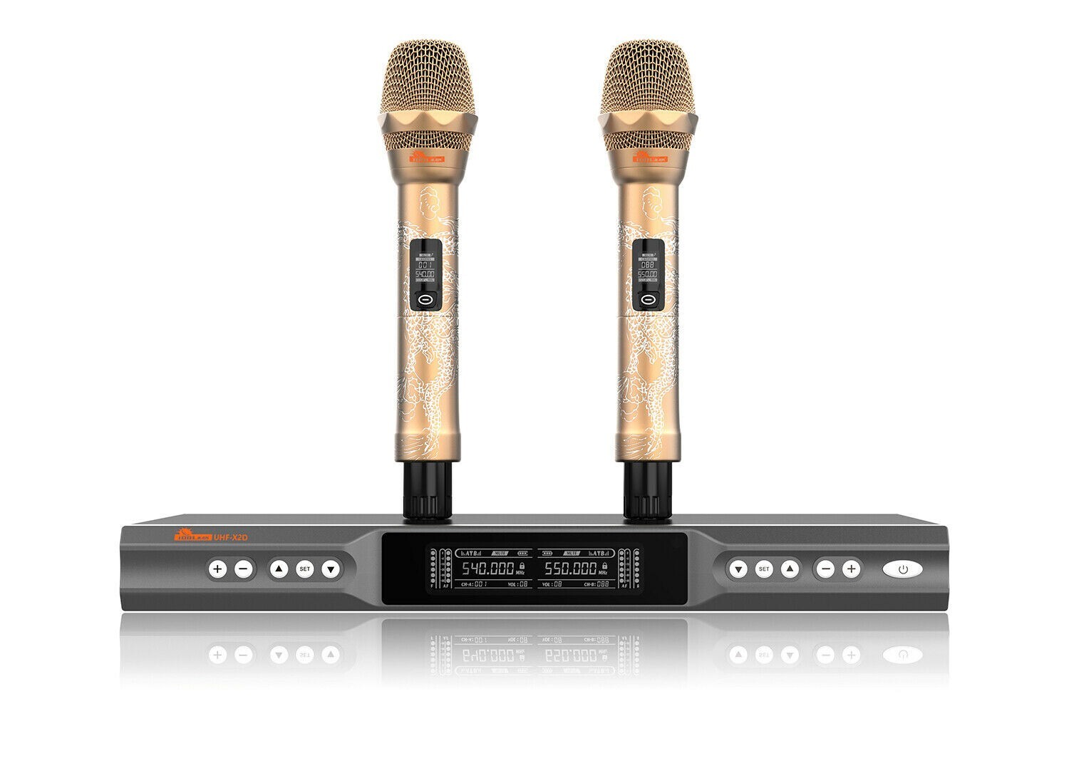 IDOLmain UHF-X2D Professional Dual Wireless Microphone Karaoke Idolpro