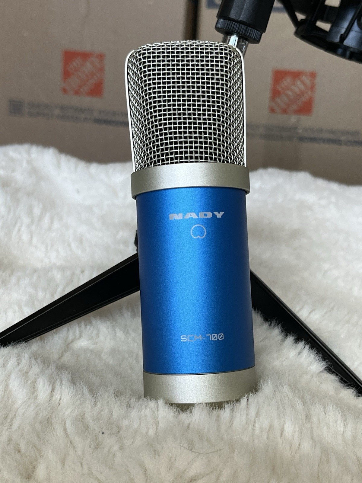 Nady SCM-700 Studio Condenser Mic Microphone – Condenser + Stand Only No Wires