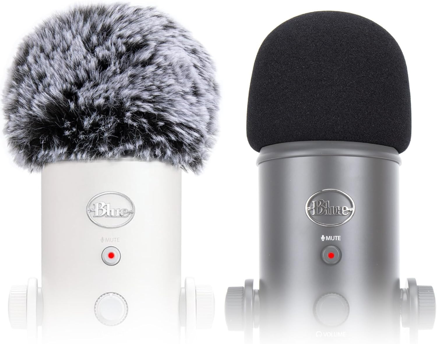 Windscreen Muff and Foam for Blue Yeti, Blue Yeti Pro USB Condenser Microphone,