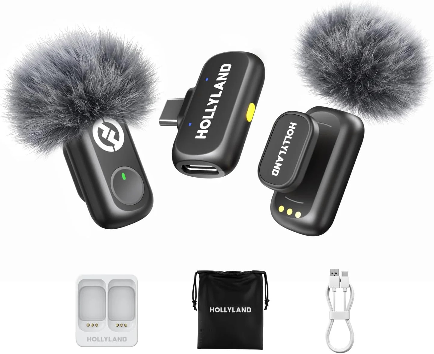 Lark A1 Wireless Microphone for iPhone & Android, 48kHz/24-bit Studio Audio, 3-L