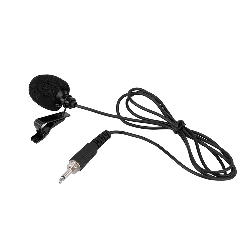 Mini Portable Clip-on Lapel Hands-free 3.5mm External Screw Lock Jack HUKT