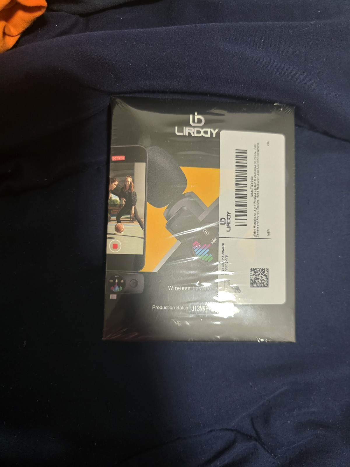 LIRDAY Wireless Lavalier Microphone J13MKF Black Clear Audio