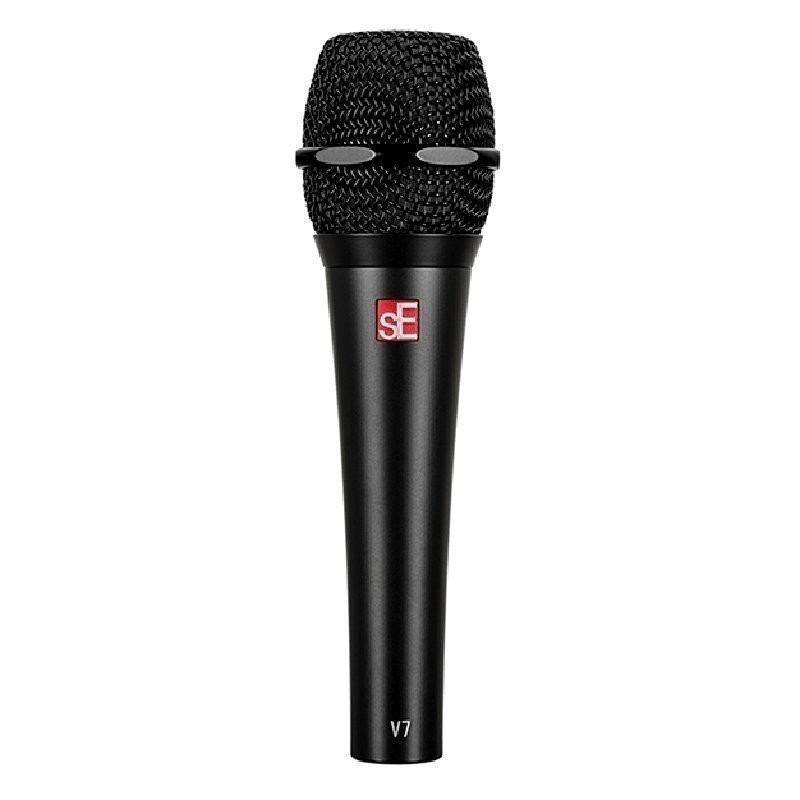 SE Electronics V7 Black Studio Grade Handheld Supercardioid Microphone with S…