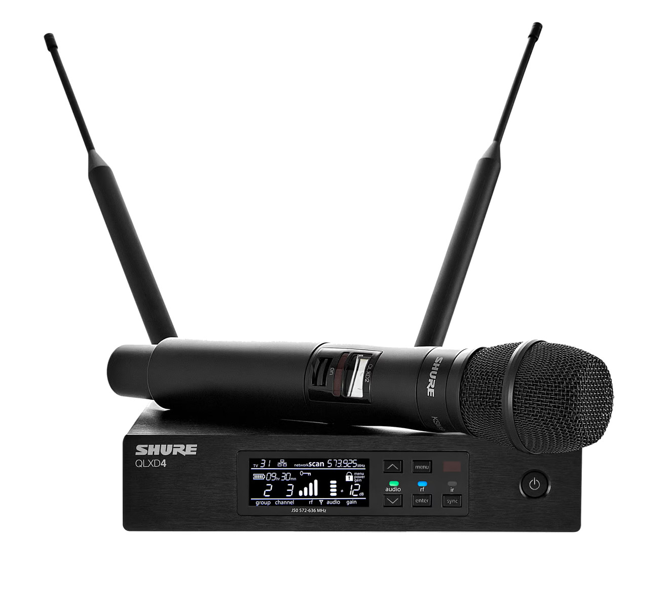 Shure QLXD24/K8B Wireless Handheld Vocal Microphone With KSM8 Capsule