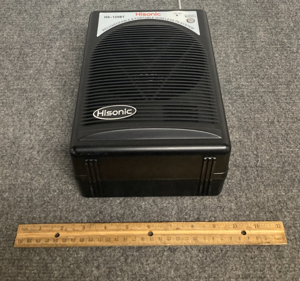 Hisonic HS-120BT Rechargeable and Portable Wireless PA System (Unit Only)