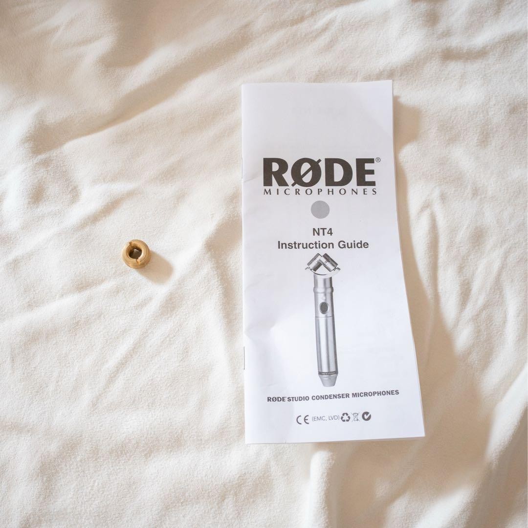 RODE NT4 Stereo Condenser Microphone Used with Cables and Mic Holder