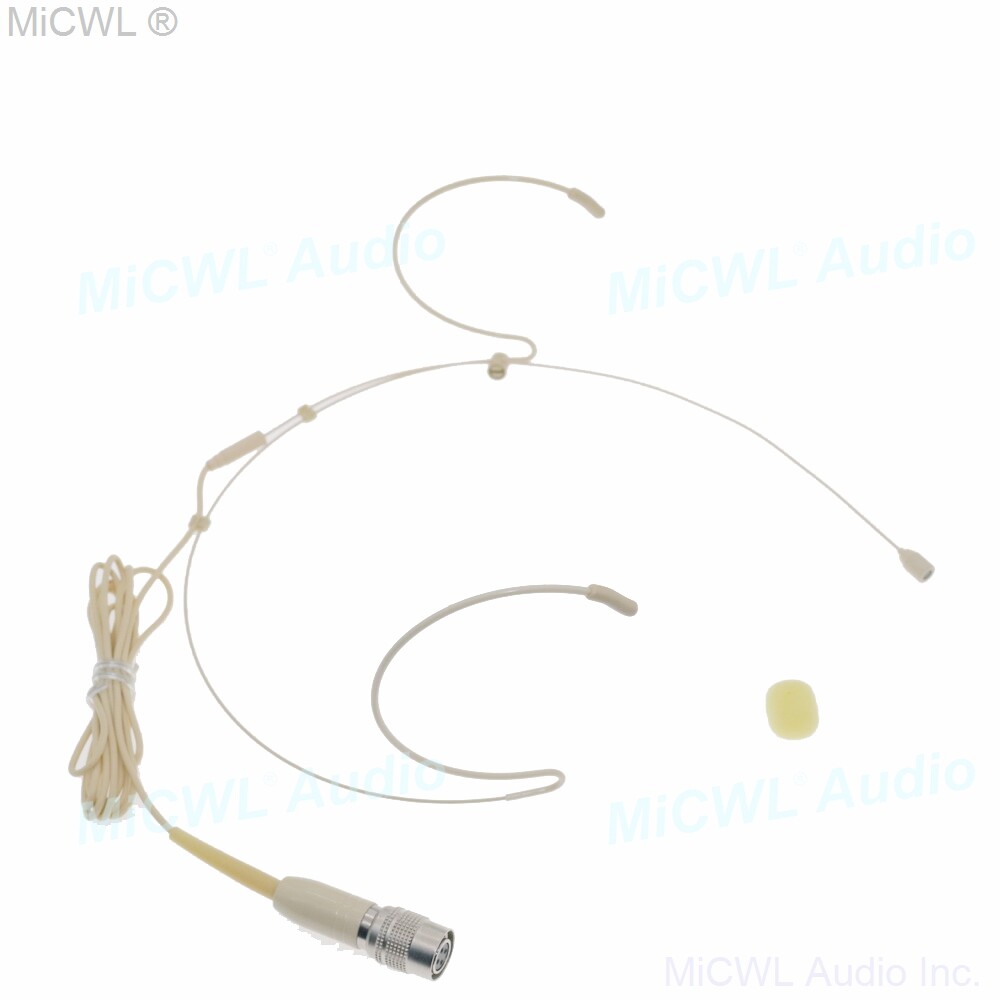 Pro Headset beige Microphone for Audio-Technica ATW 1000 2000 3000 Wireless