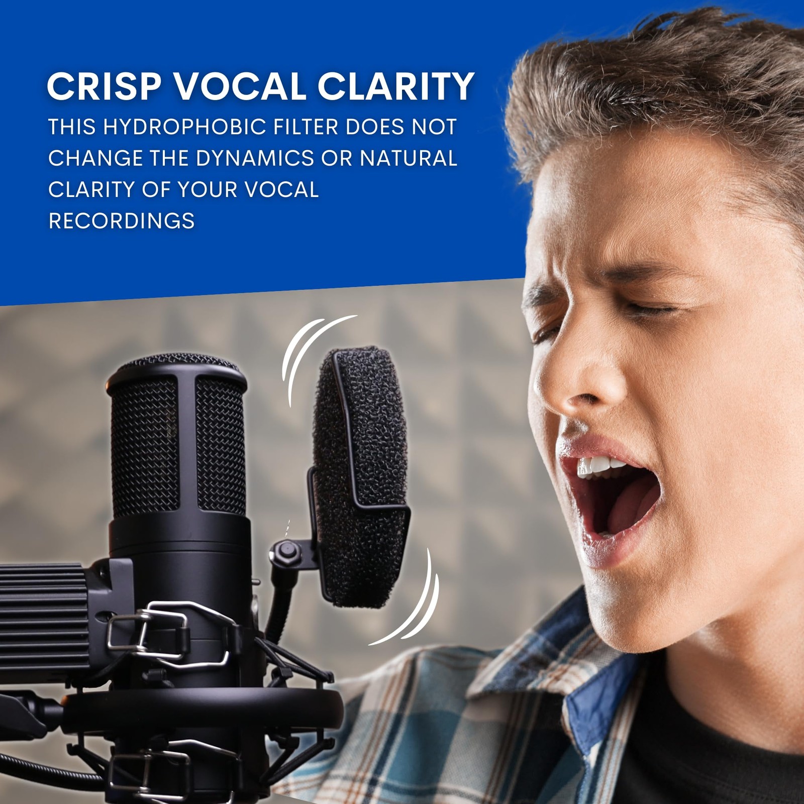 Pop Filter for Microphone – Sponge Layered Pop Wind Screen with Enhanced Flex…
