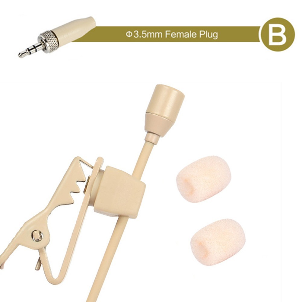 Lavalier Lapel Mic Microphone 3-Pin 3.5mm 4-Pin XLR Cardioid Lapel Clip