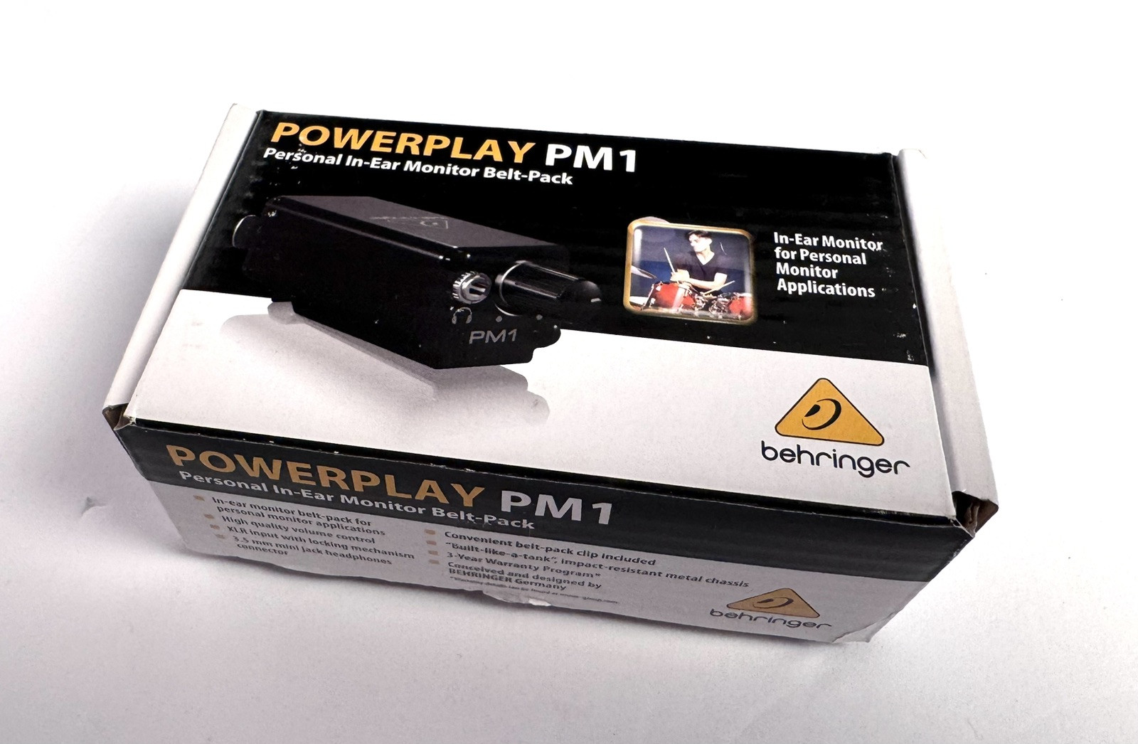 Behringer Powerplay PM1 1-Ch Personal In-Ear Monitor Beltpack with box!