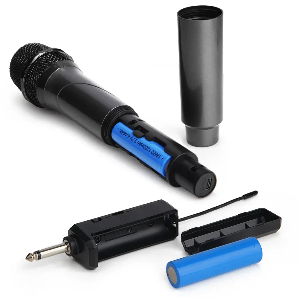 wireless microphone rechargeable UHF type-c performance