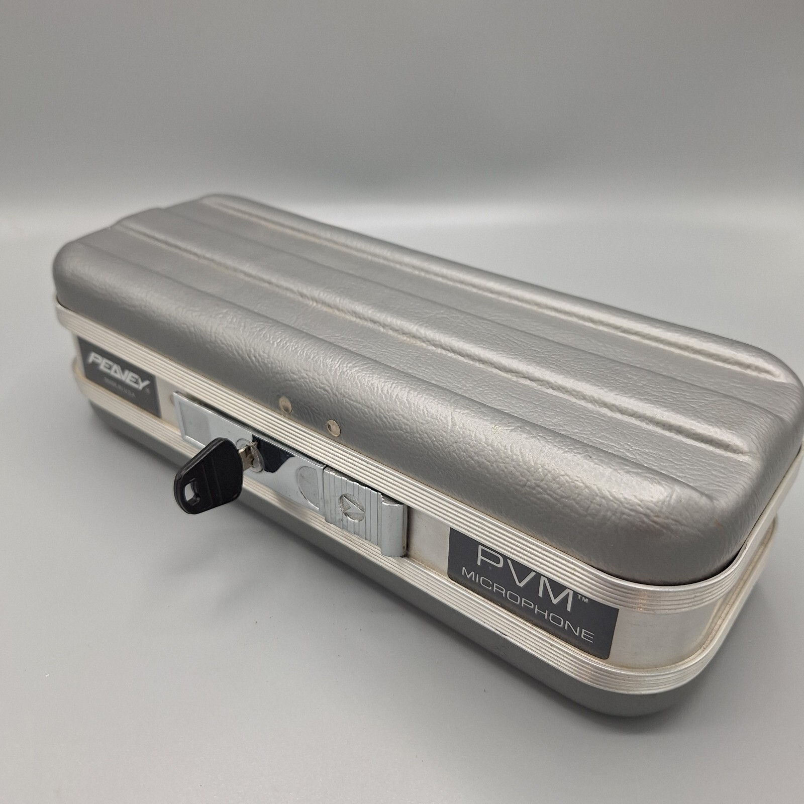 PEAVEY PVM Microphone Hard Shell Storage Case Only Foam Inserts With Key 11″ W