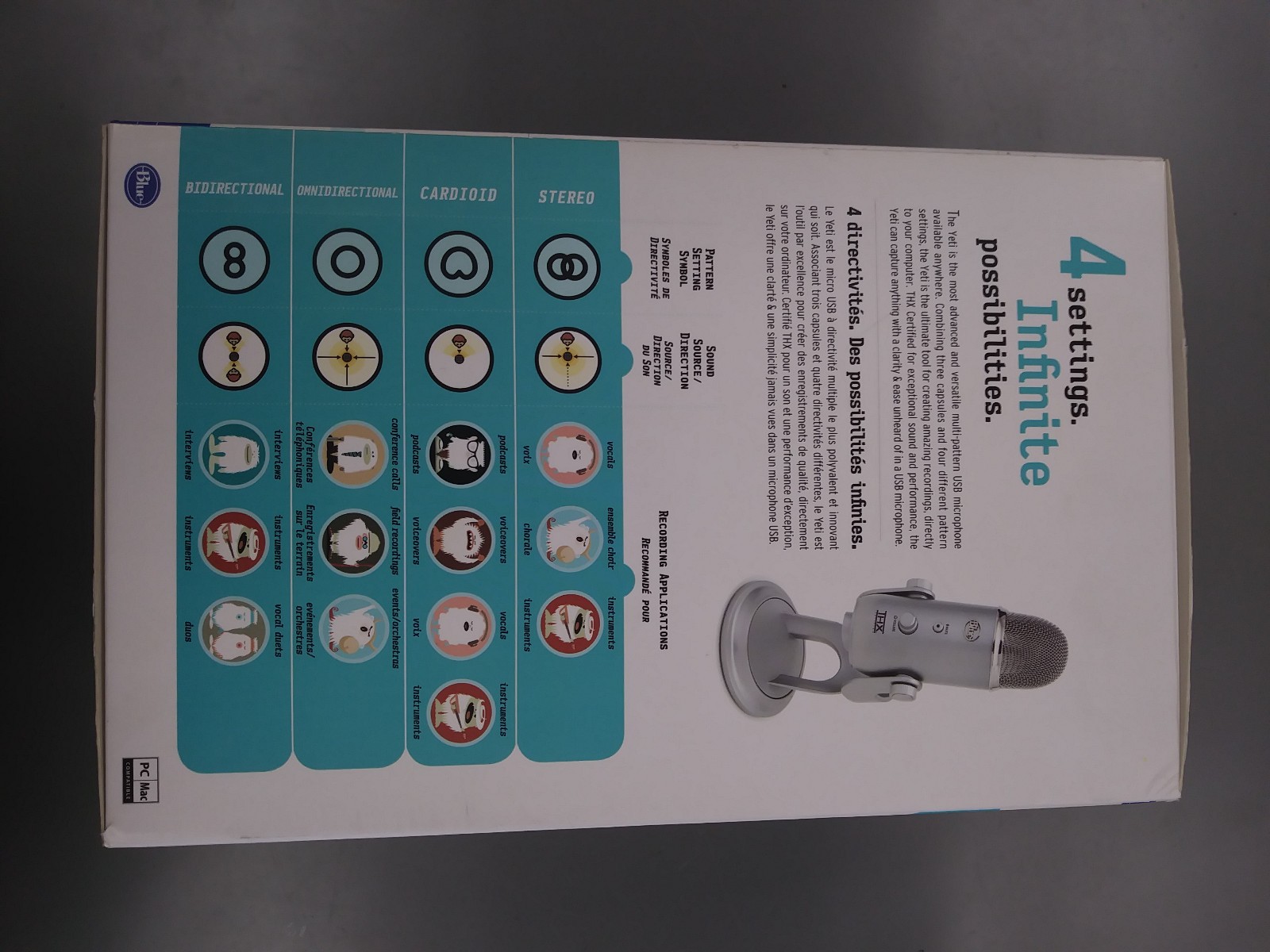 Blue Yeti Ultimate USB Condenser Microphone – Silver w/Stand