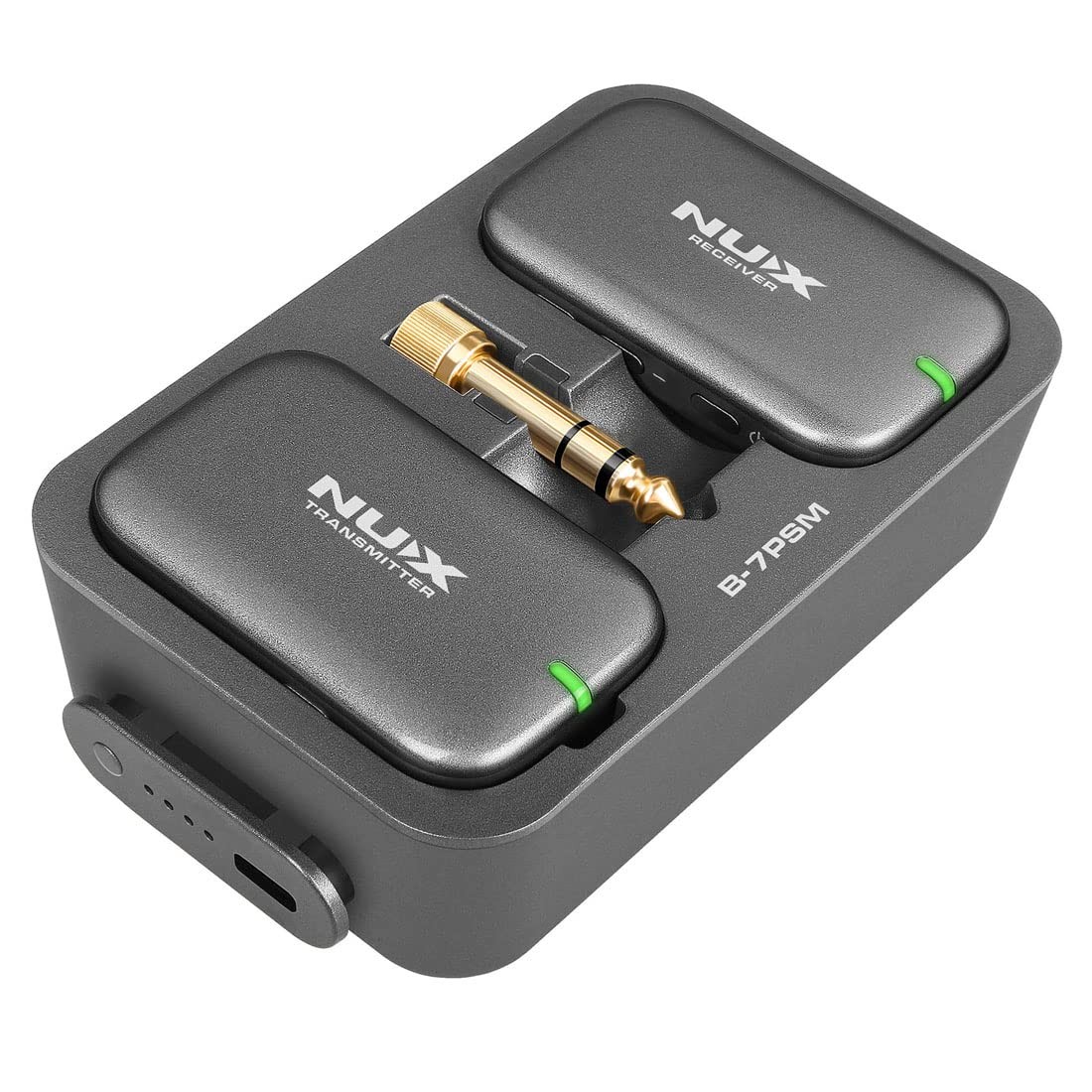 NUX B-7PSM 5.8 GHz Wireless in-Ear Monitoring System Bundle with 2pcs Microfiber