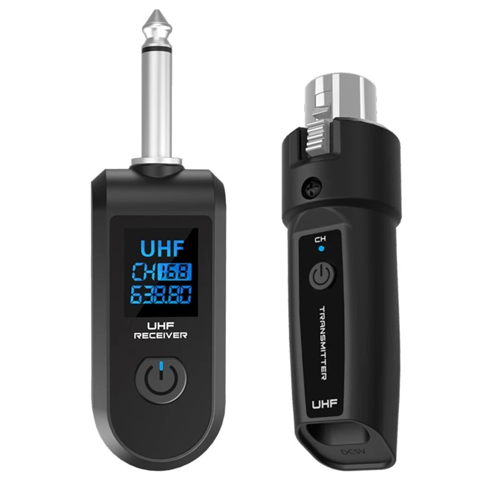 Wireless Microphone Converter Rechargeable XLR Transmitter and Receiver Micropho
