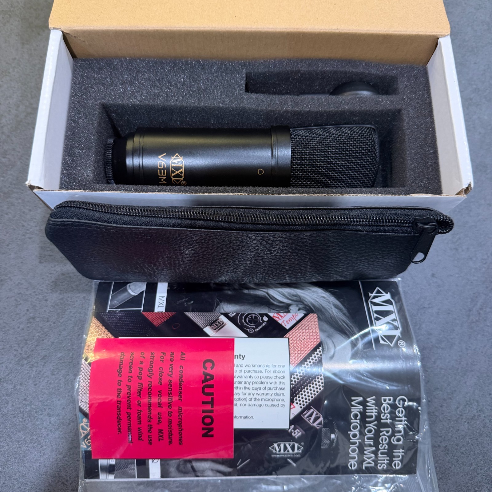 MXL V63M Large Diaphragm Condenser Microphone New Open Box