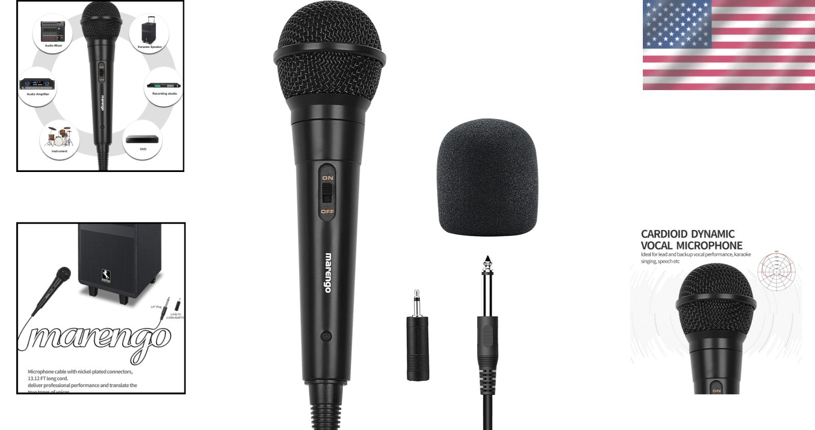 Versatile Handheld Microphone – Cardioid Pickup & Robust Compatibility